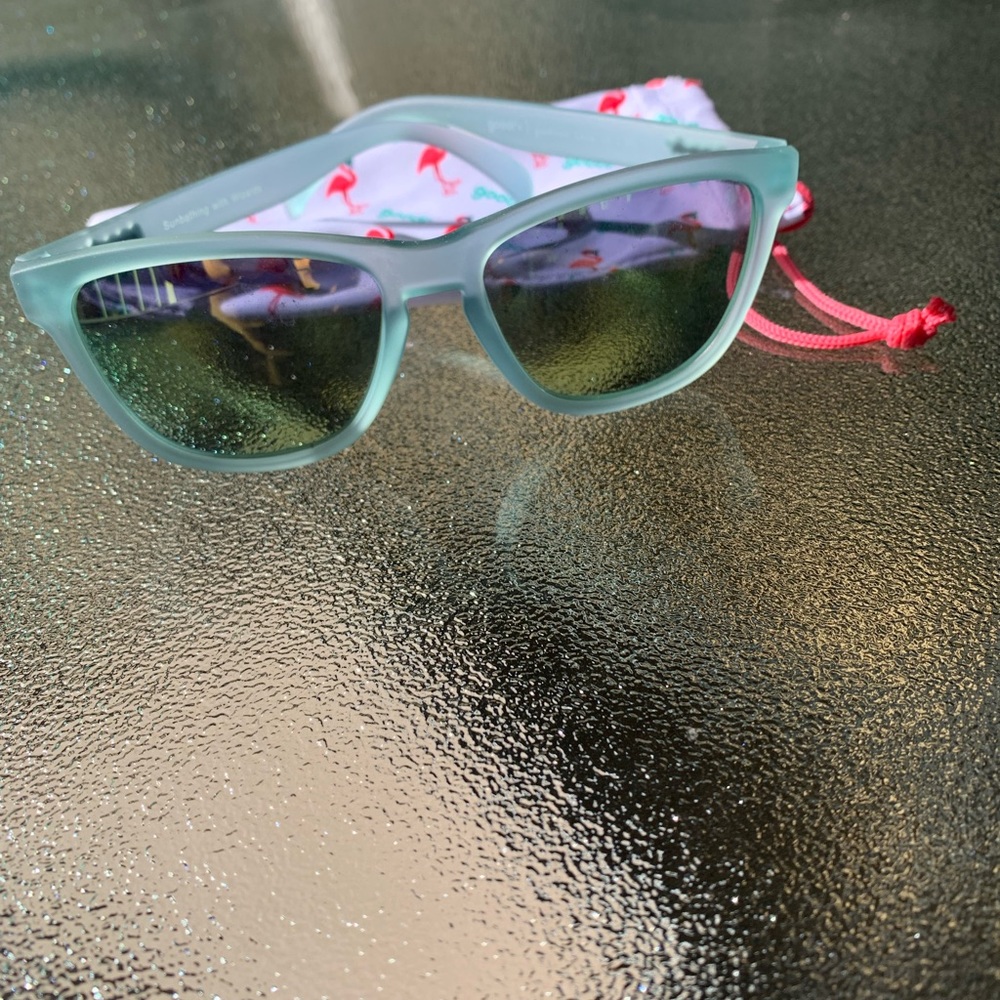 Light blue sunglasses